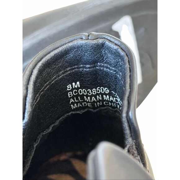 B.o.c Ankle Booties Size 8 Black Block Heel Elastic Gore Panels Cushioned - Picture 8 of 9